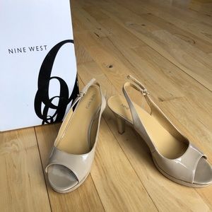 Nine West Taupe Heels